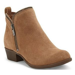 Lucky brand Girl's bartalino microsuede booties